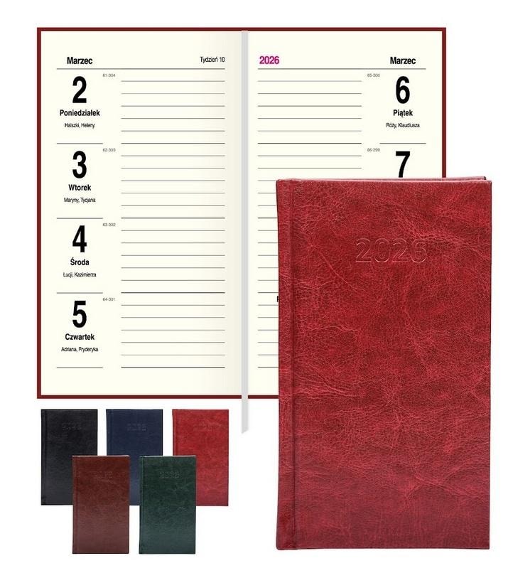 Kalendarz Mój - Pocket calendar weekly 2026 My color mix