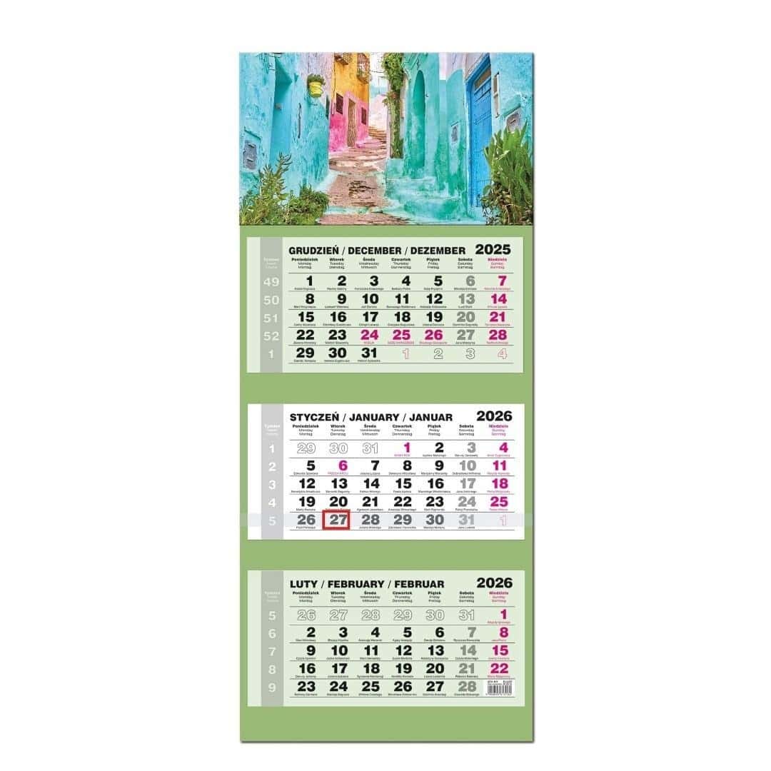 EV-Corp 2026 Three-Part LUX Calendar Convex Morocco