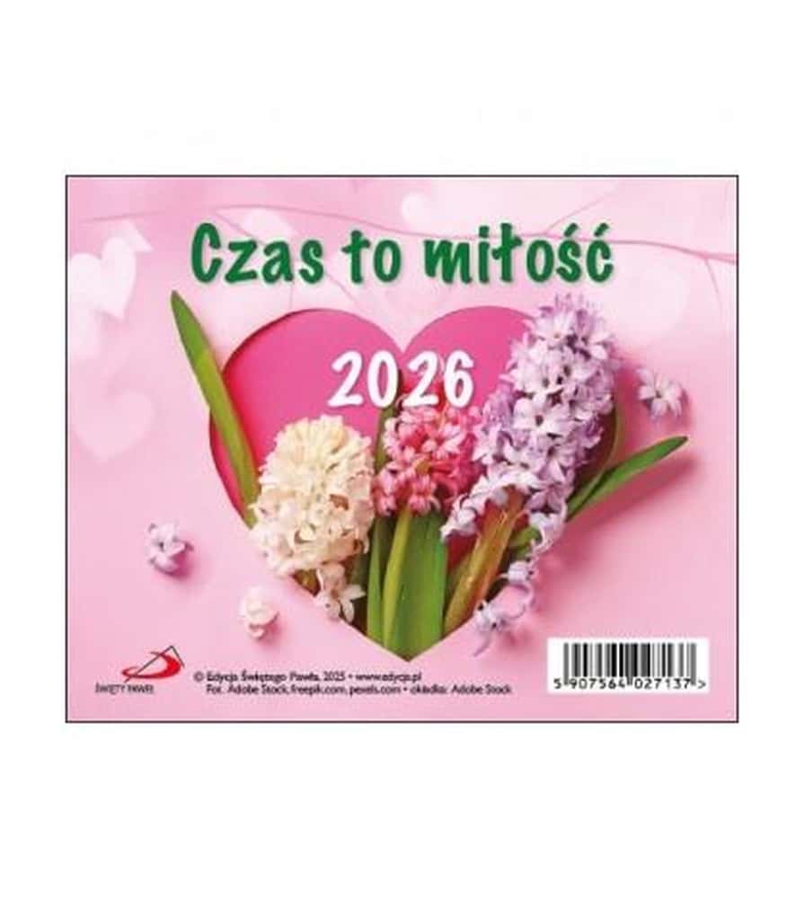 Calendar 2026 Desk Calendar Time is Love - Inspiring gift for every day