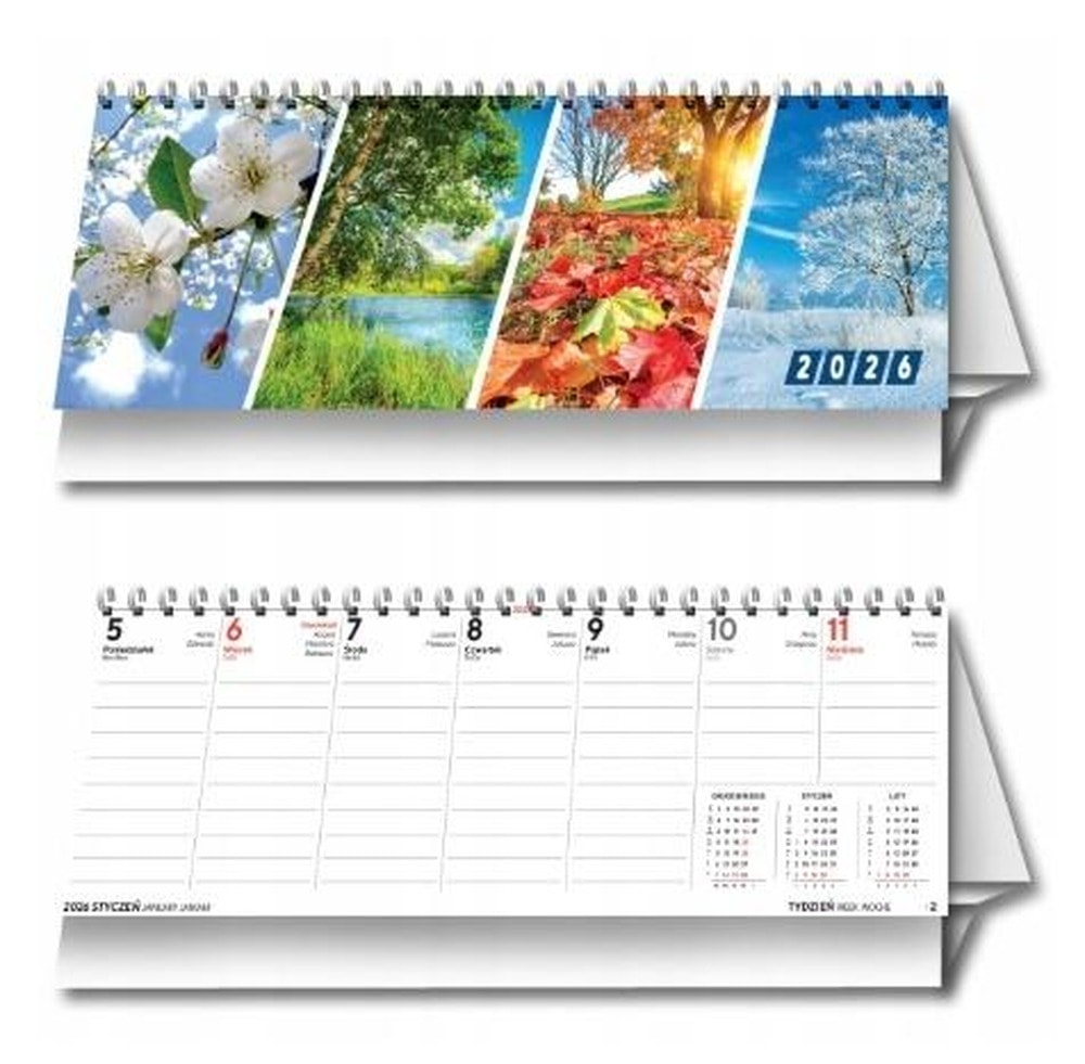 Calendar 2026 desk weekly - ideal for planning