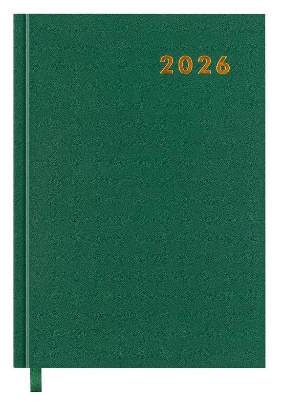 Easy Stationery Book calendar 2026 A5 green - ideal for planning