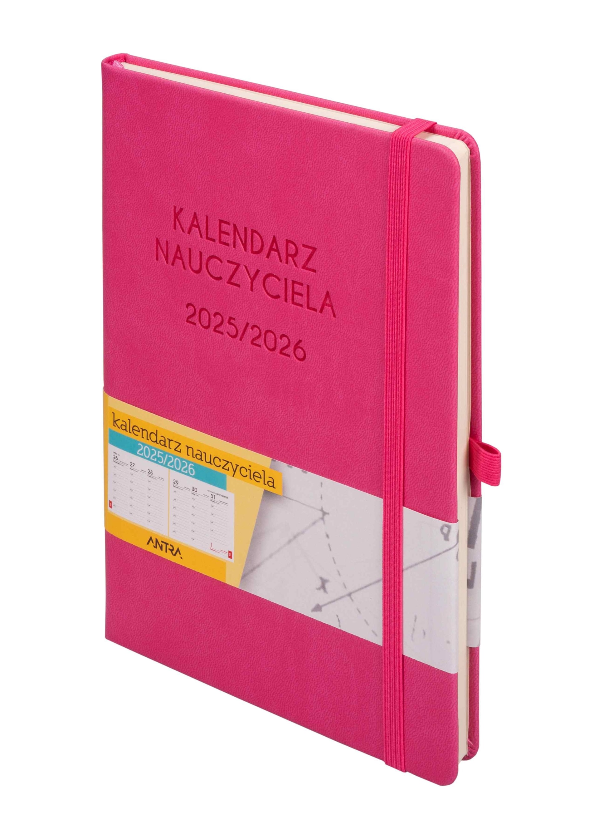 Kalendarz 2025/2026 A5 TDW Nauczyciela różowy