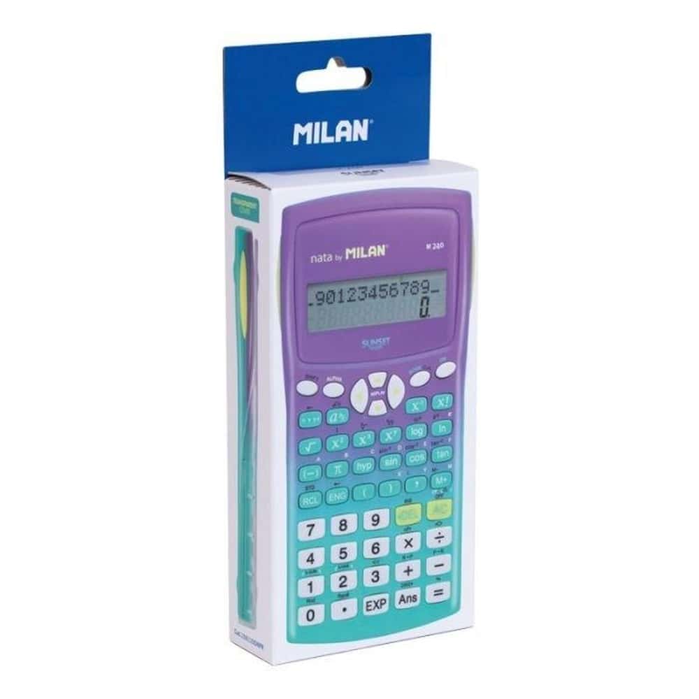 MILAN Scientific calculator M240 Sunset turquoise - perfect for school and office