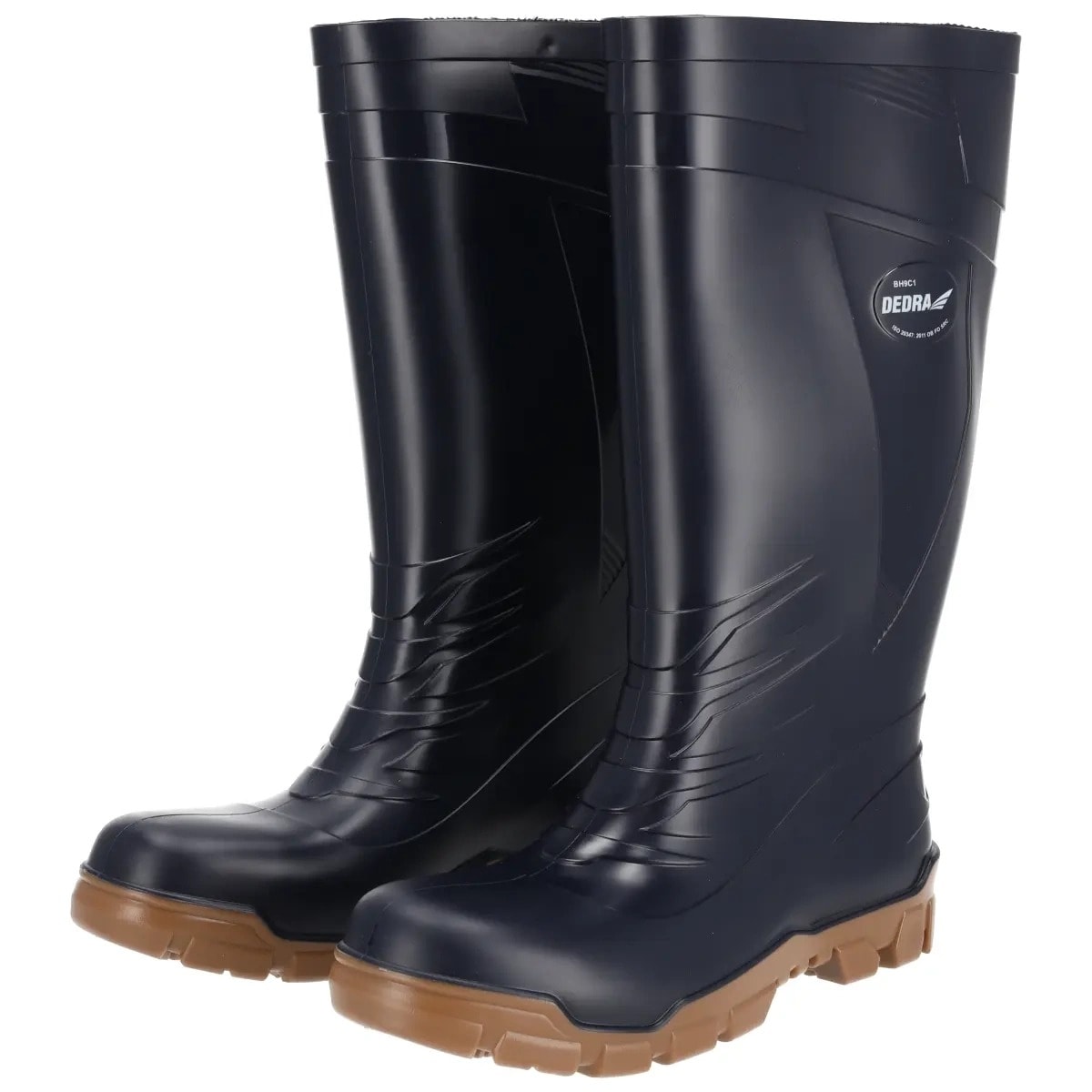 DEDRA PVC Men's Long Wellington Boots size 42 - protection and comfort