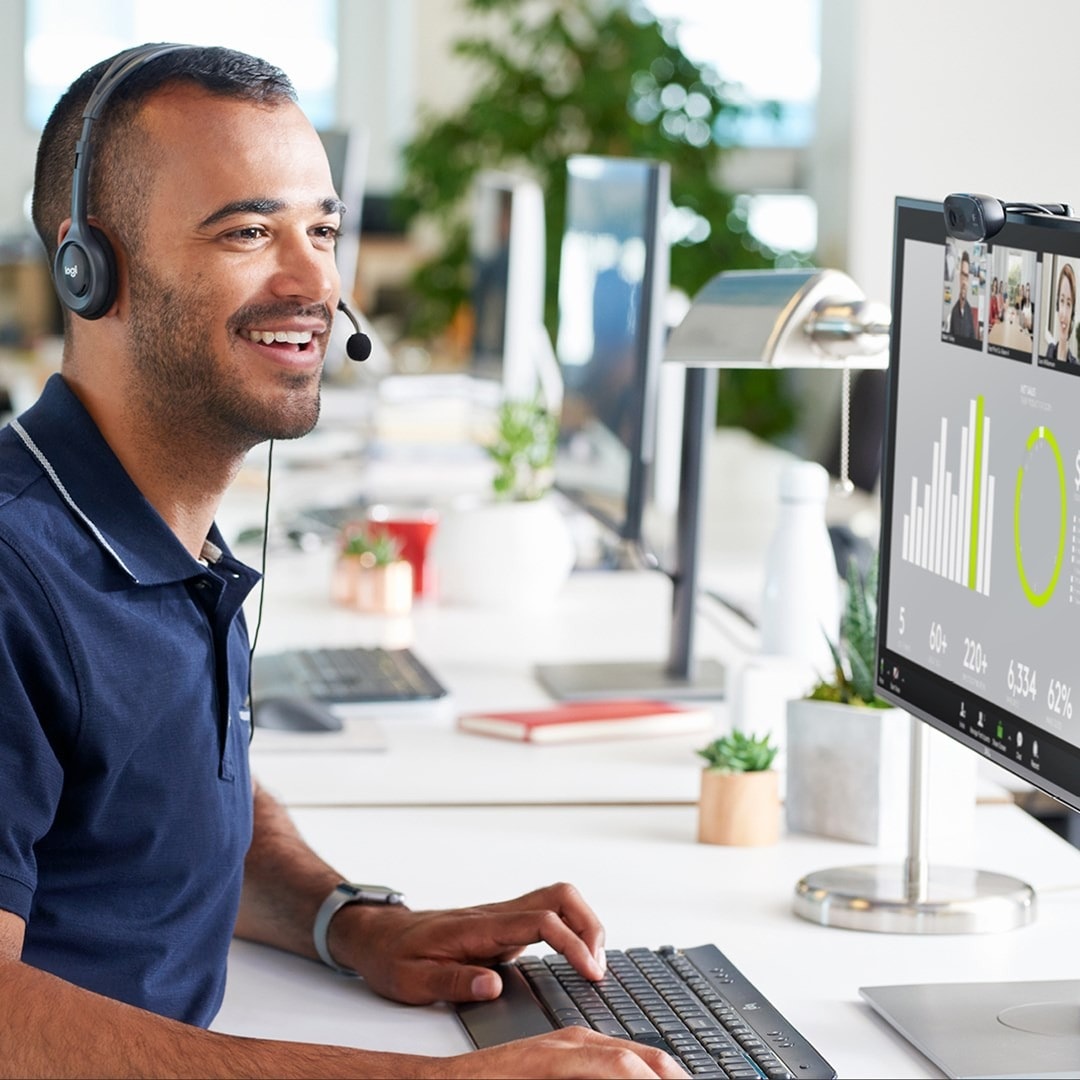 Logitech C270 - HD 720p Webcam - ideal for video conferencing