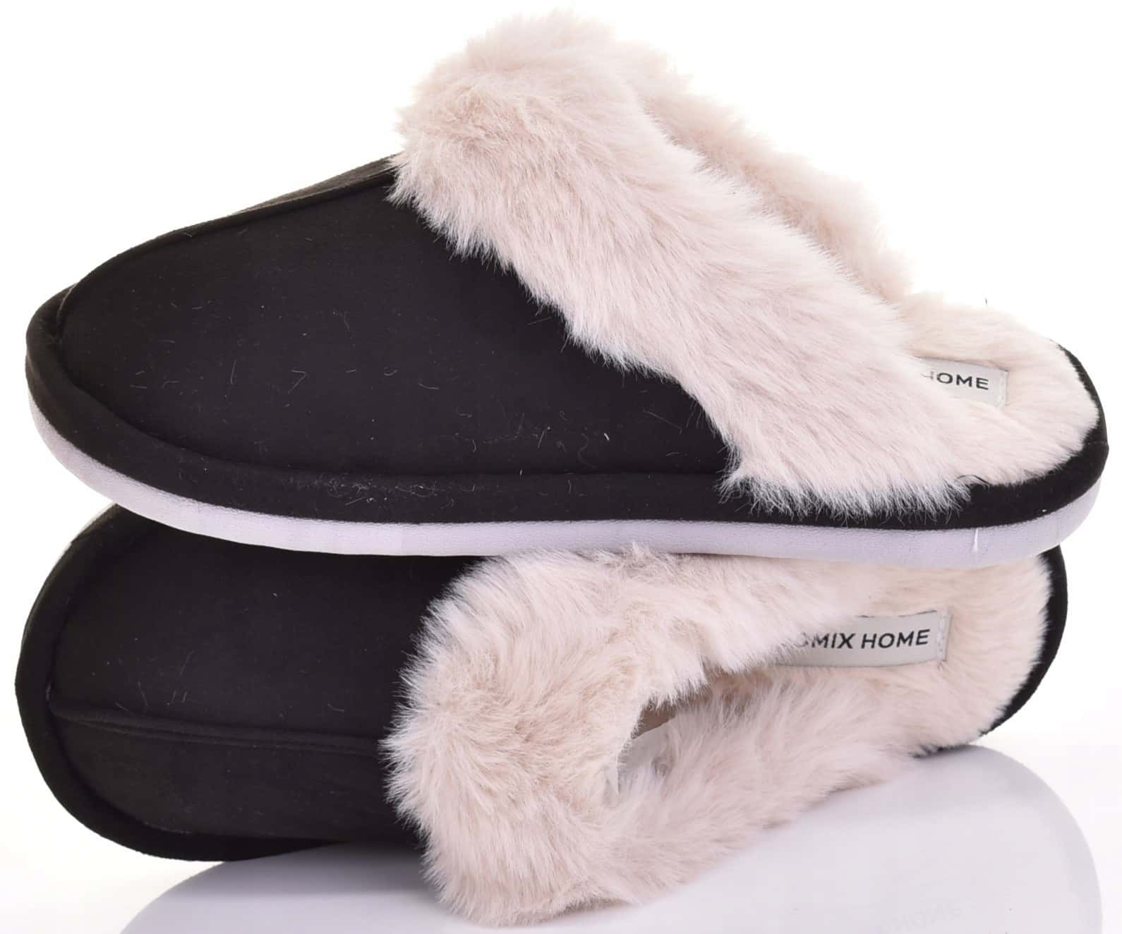 Women's slippers with fur Mix sizes 36-41 - soft and comfortable