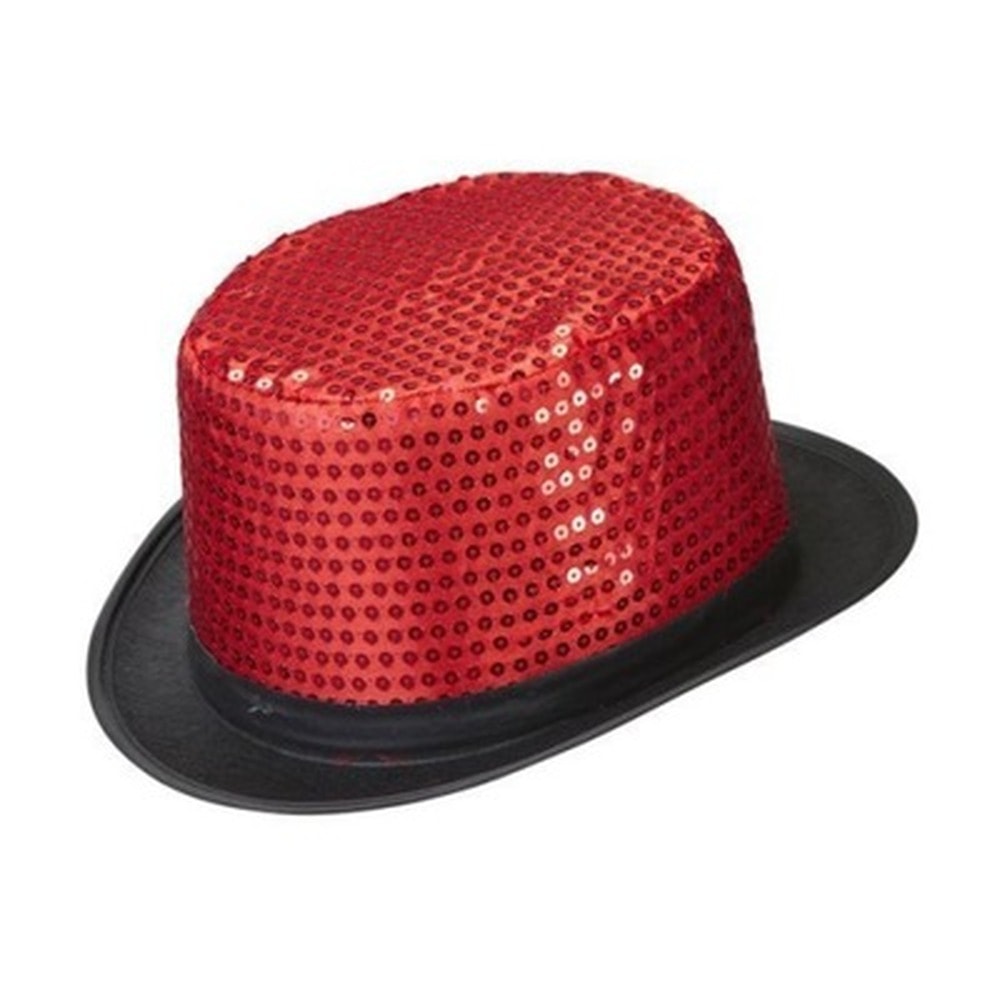 Sequin hat red - perfect for carnival party