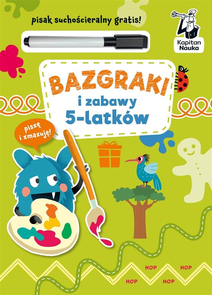 Kapitan Nauka Scribbles and games for 5-year-olds - learning and development through play