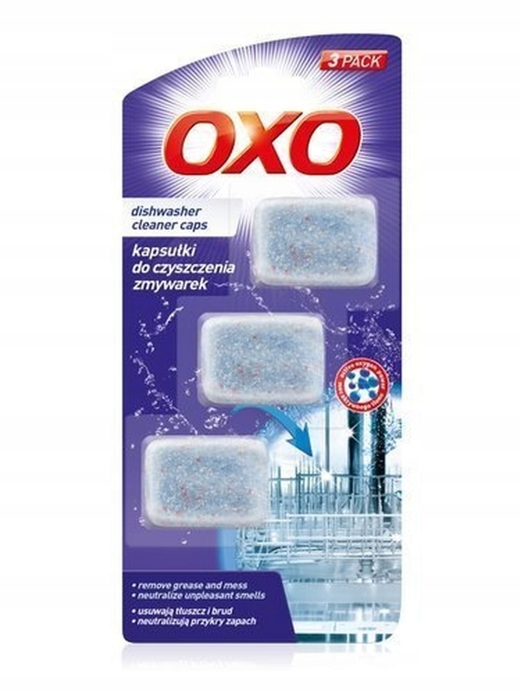 OXO Dishwasher Cleaning Capsules - 3 x 20g for sparkling cleanliness