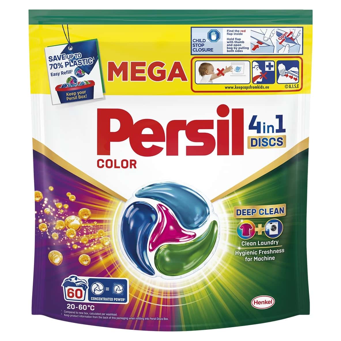 Persil Washing Capsules Color - 60 pieces for color protection