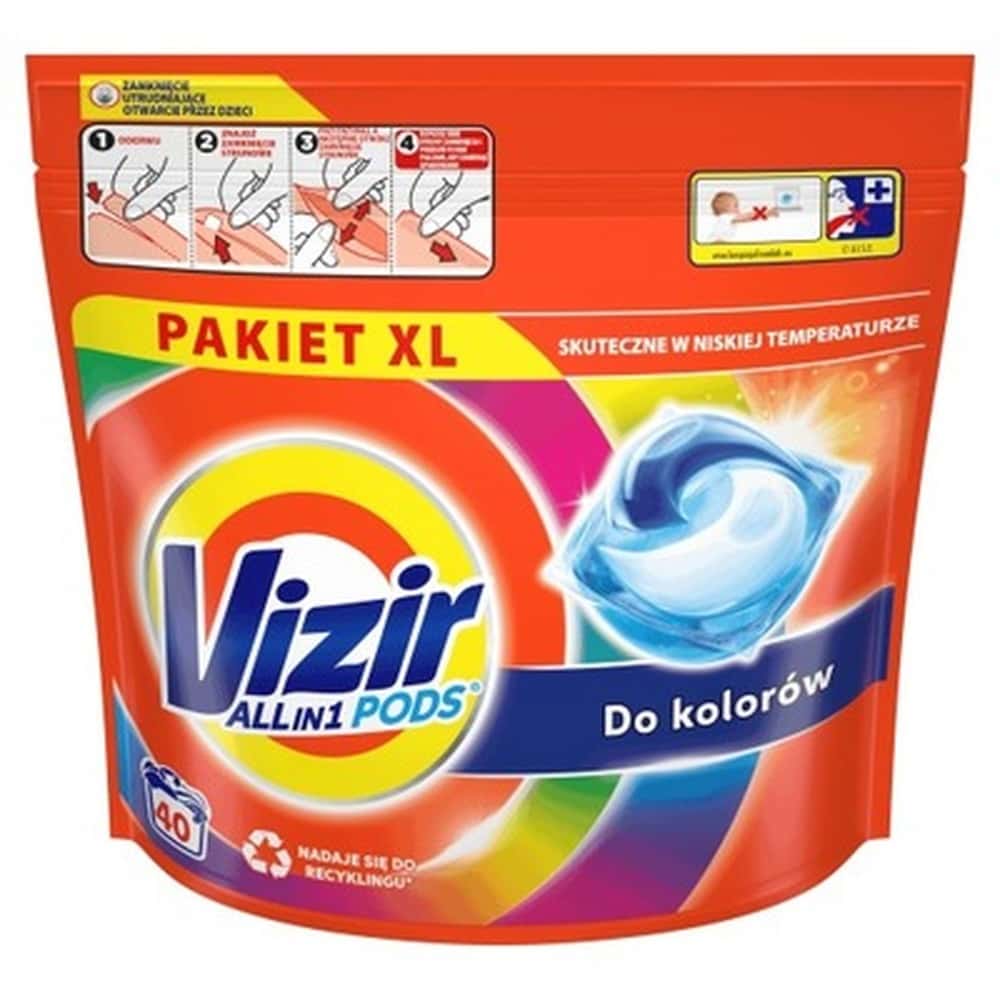 VIZIR Washing Capsules Color - 30 pieces for color protection