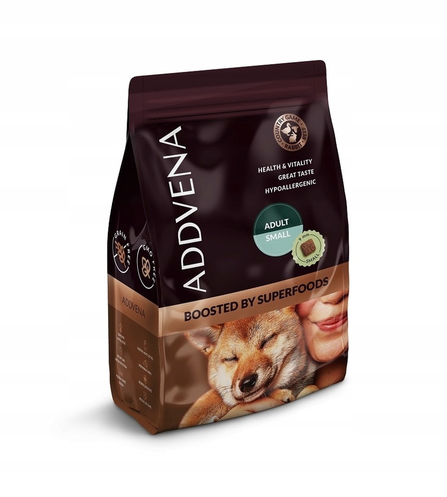 Addvena Boosted by Superfoods - Dry food for small dogs 2.5kg