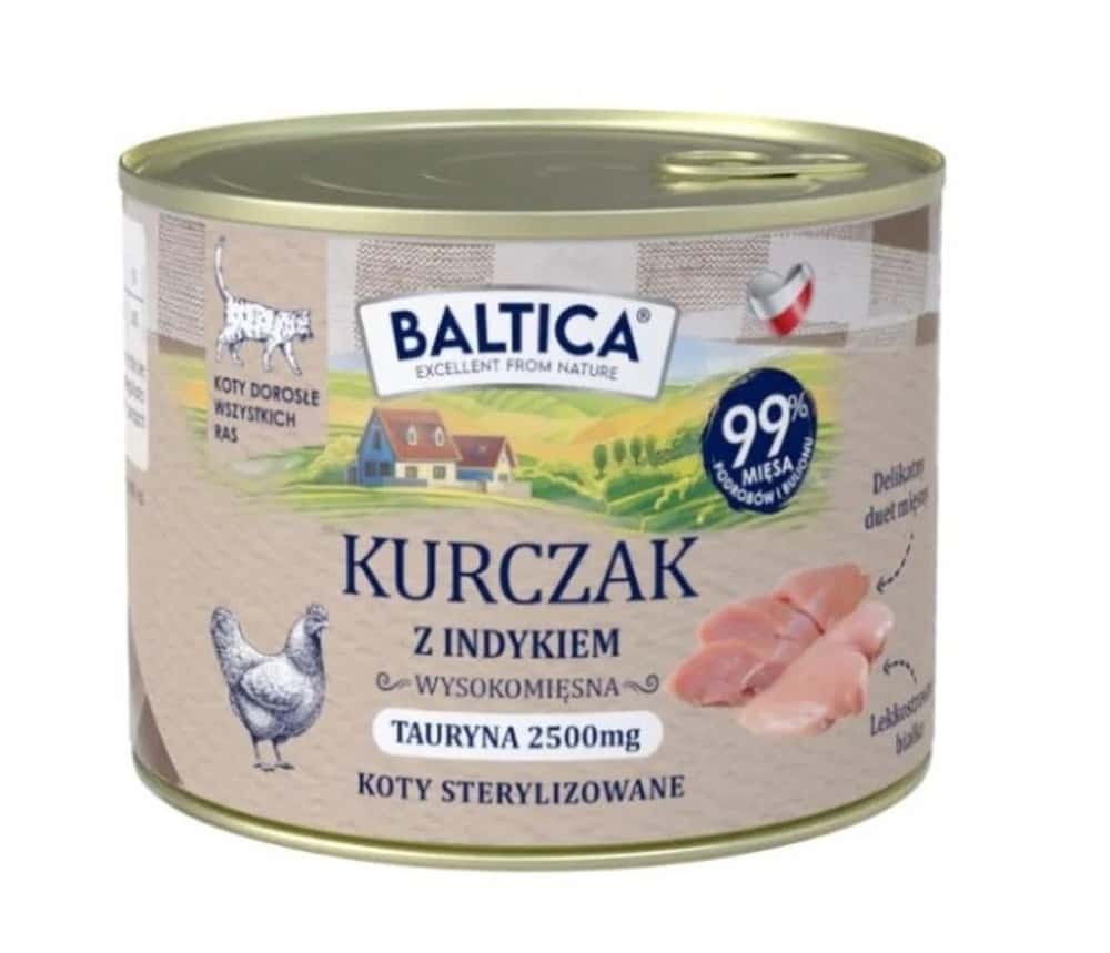 Baltica Smaki Regionów Cat food chicken and turkey 185g