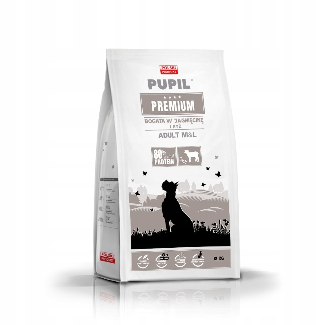 PUPIL PREMIUM M&L Dog food rich in lamb 12kg