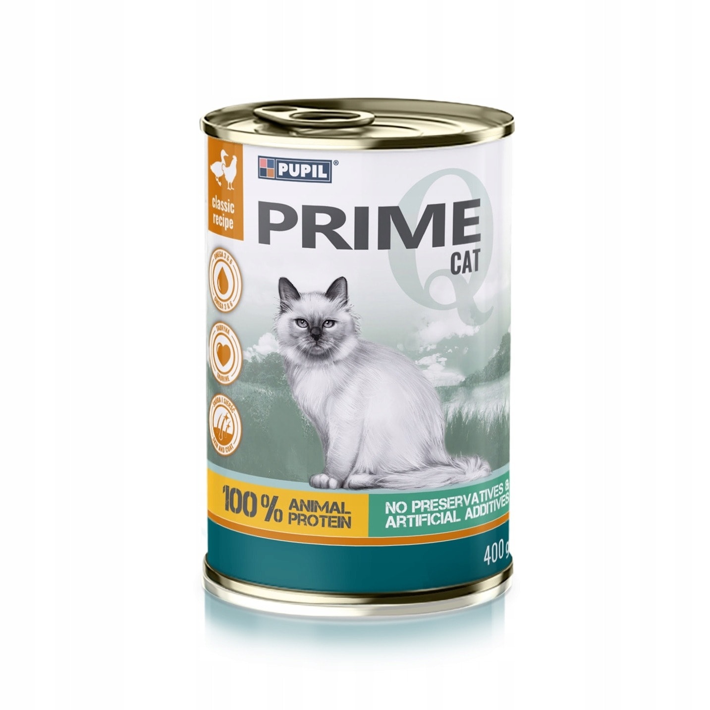 PUPIL Prime dog food - chicken and duck 400g - complete meal