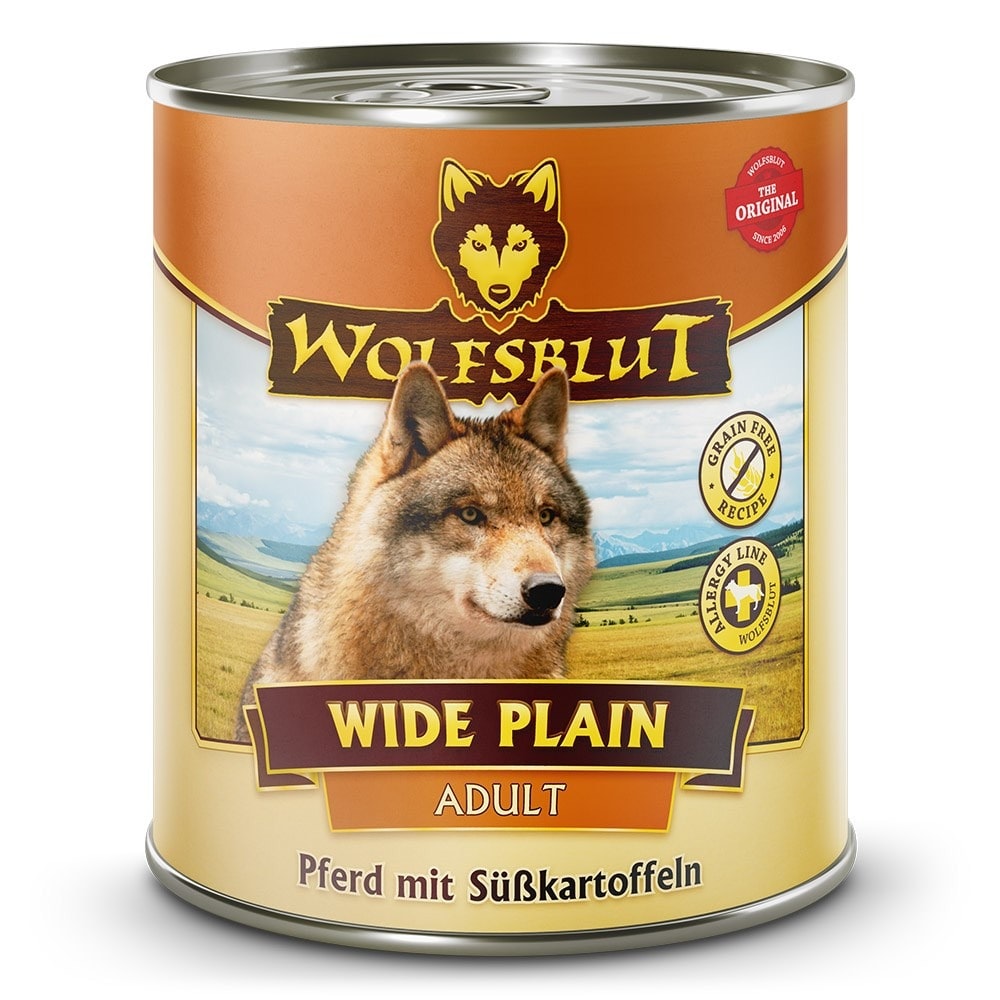 Karma dla psa z koniną i batatami Wolfsblut Wide Plain Adult 800g