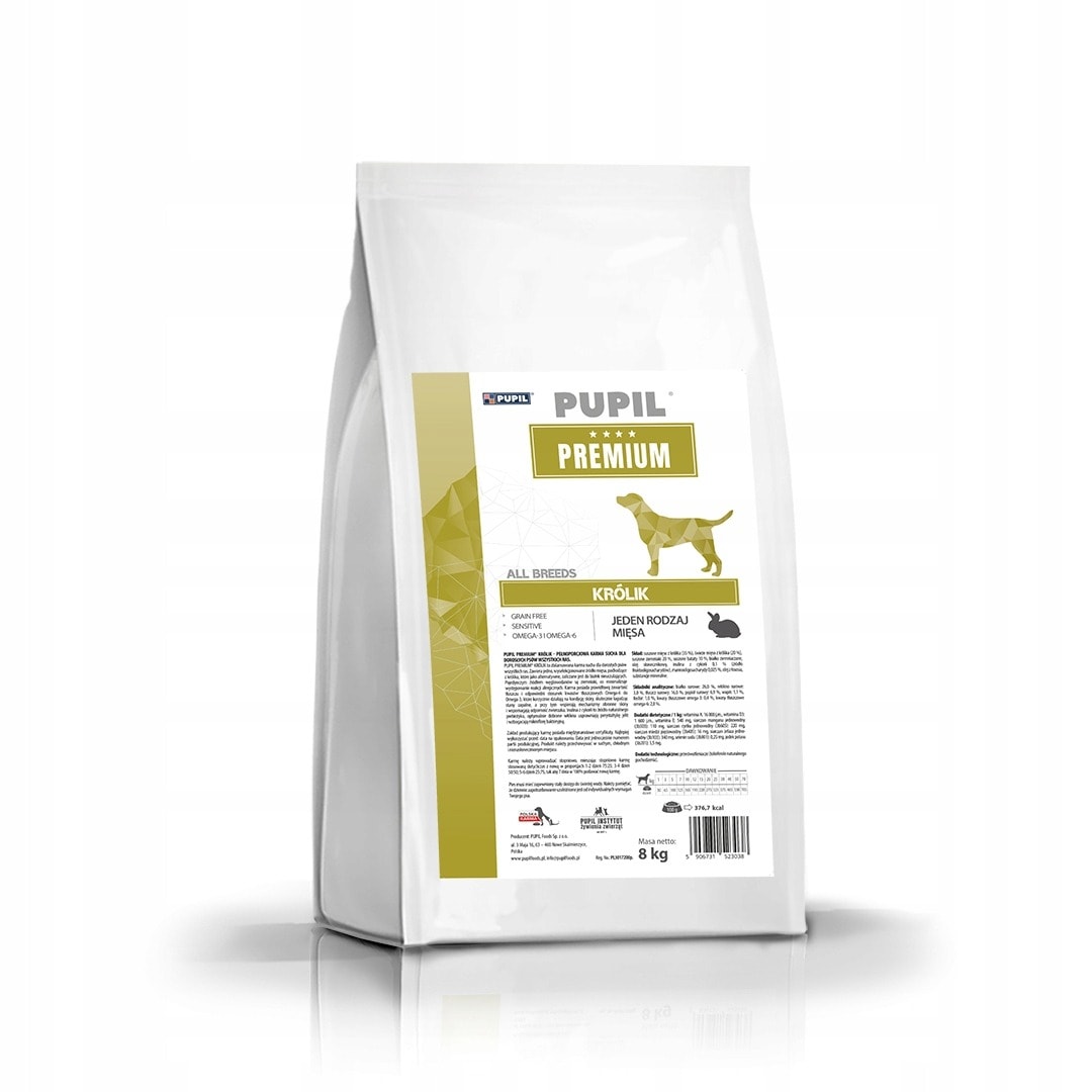 PUPIL Premium mono rich in rabbit - food for dogs of all breeds 8 kg