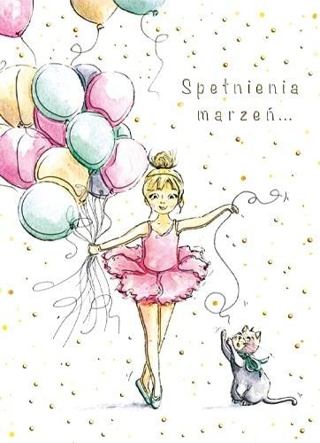 Henry B6 Ballerina Card - elegant card with envelope