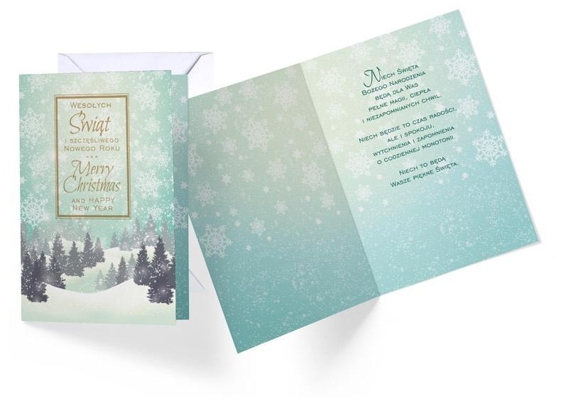 Kukartka Greeting Card B6 Christmas - Unique Christmas card with envelope