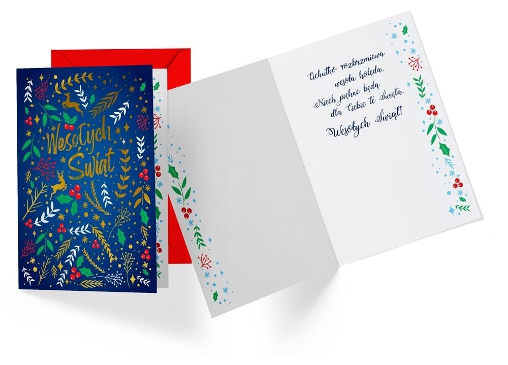 Kukartka Greeting Card B6 Christmas - perfect for holiday wishes