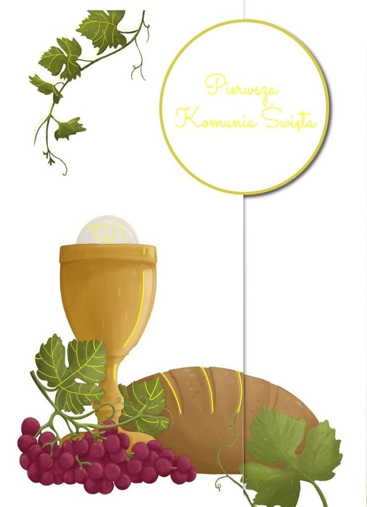 B6 Communion Card - Bread - First Communion souvenir