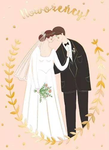 Greeting card B6 Wedding Lovers - perfect wedding gift