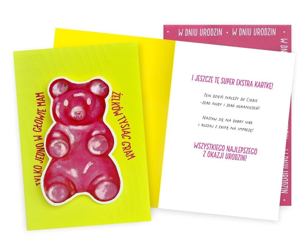 Kukartka Greeting card B6 Universal gummy bear - ideal for every occasion