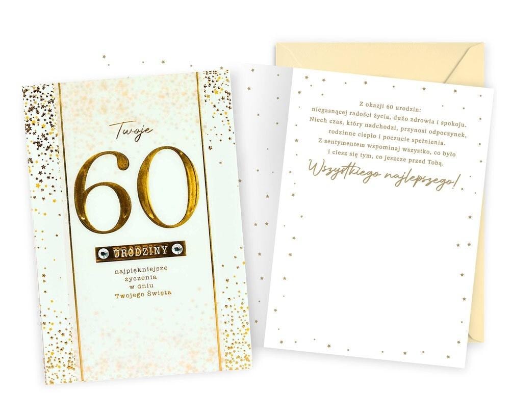 Kukartka Greeting Card B6 Birthday 60 - perfect as a gift