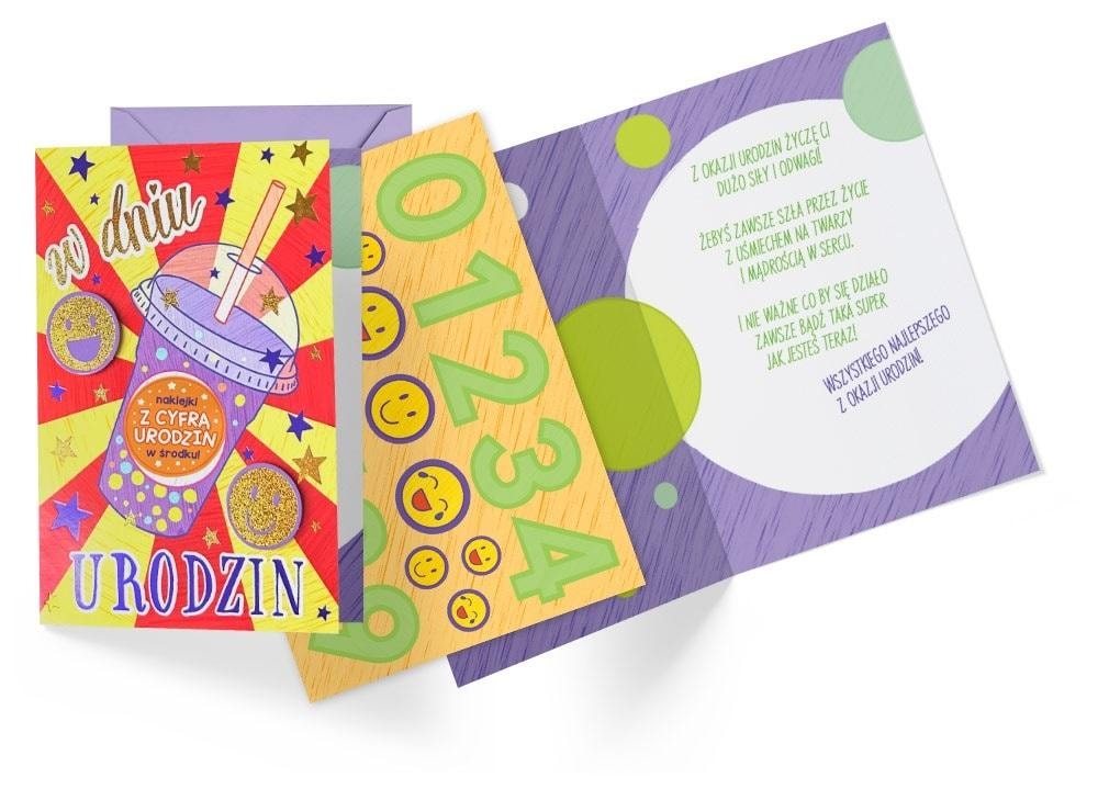 Dream Cards B6 Birthday Card - with interchangeable numbers