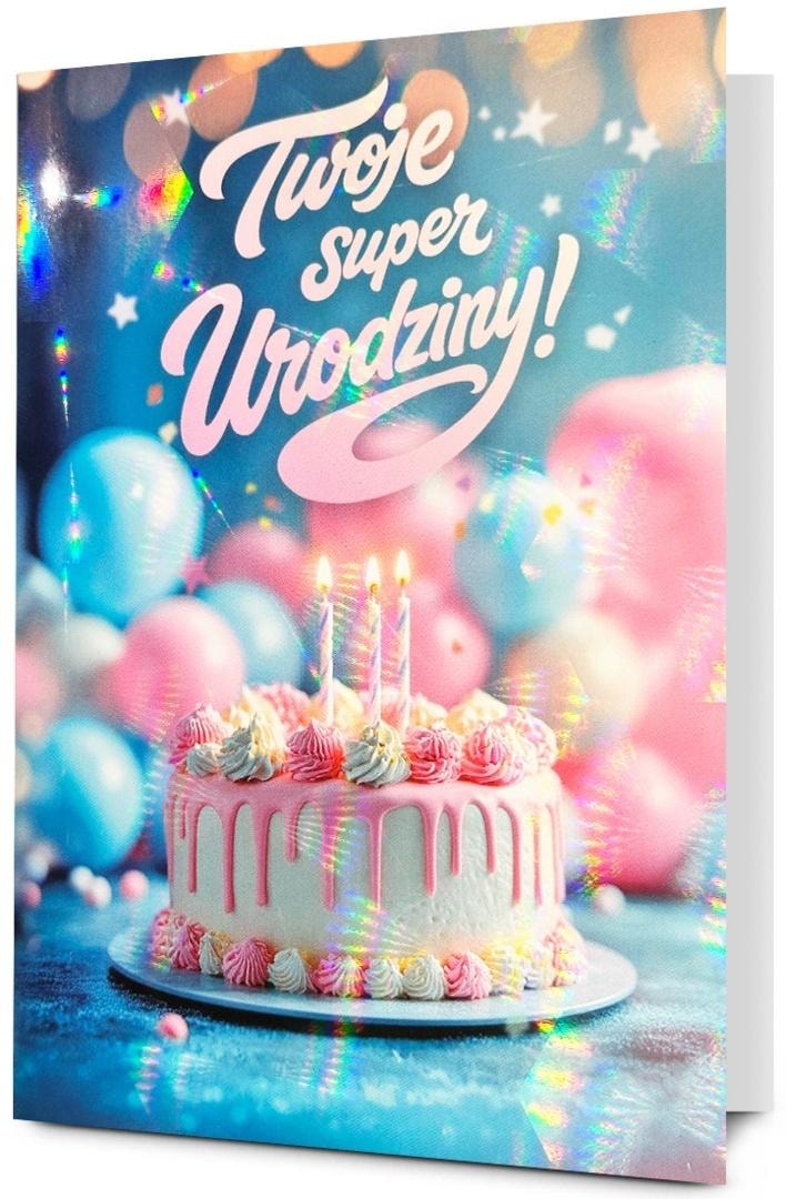 Pan Dragon Card B6 Birthday - perfect as a gift