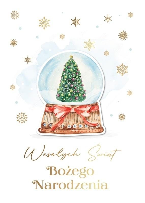 Armin Style Christmas card with gold accents - perfect as a gift