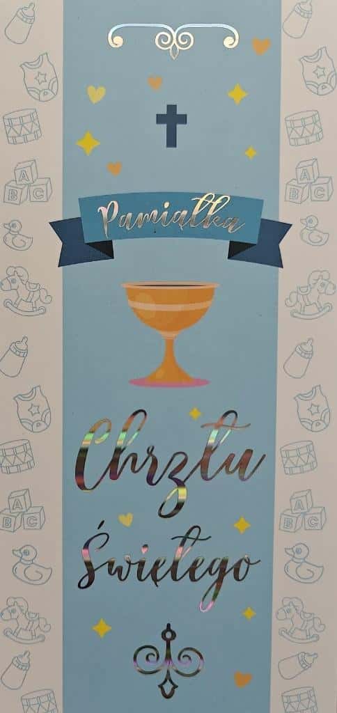 Christening card boy - Christening souvenir