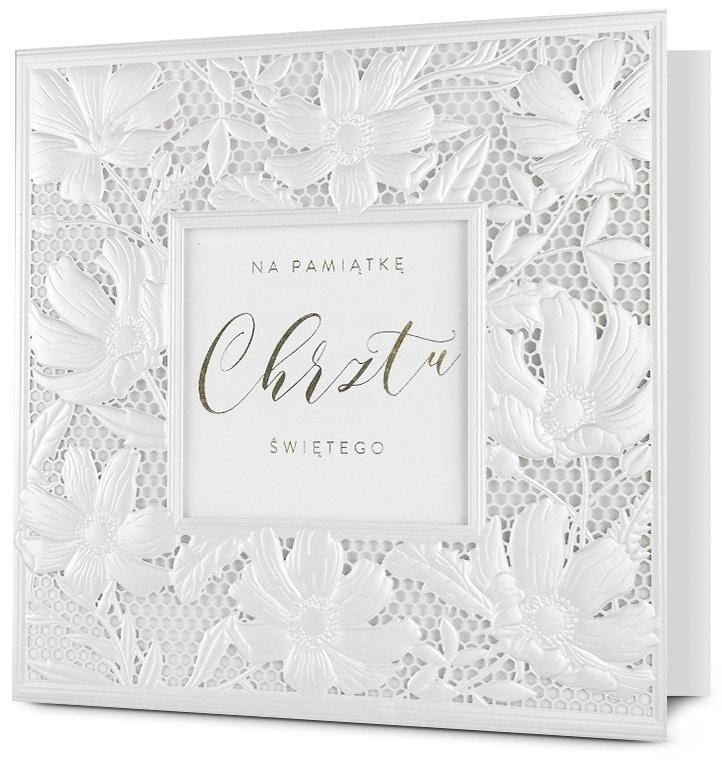 Christening Card - Holy Christening Keepsake with Envelope