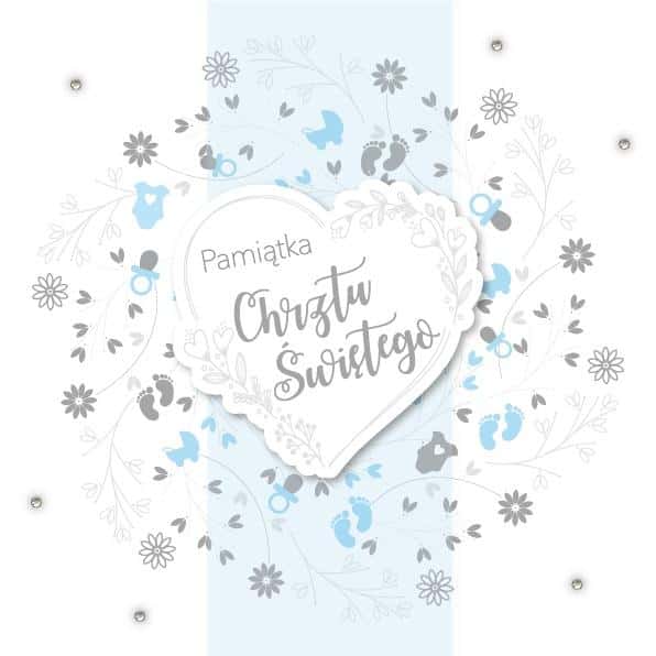 Card Baptism - Elegant occasion card with wishes