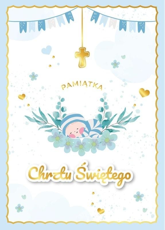 Armin Style Christening Card - Elegant gift with wishes