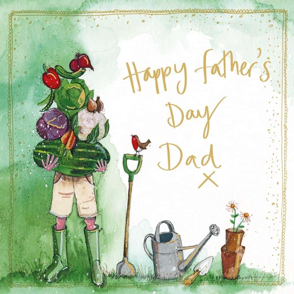 Alex Clark Father's Day Card - Gardener with envelope