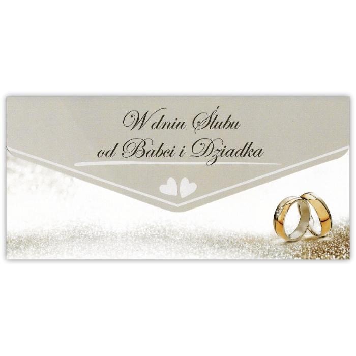 Card envelope Wedding from Grandma and Grandpa - Elegant gift with wishes