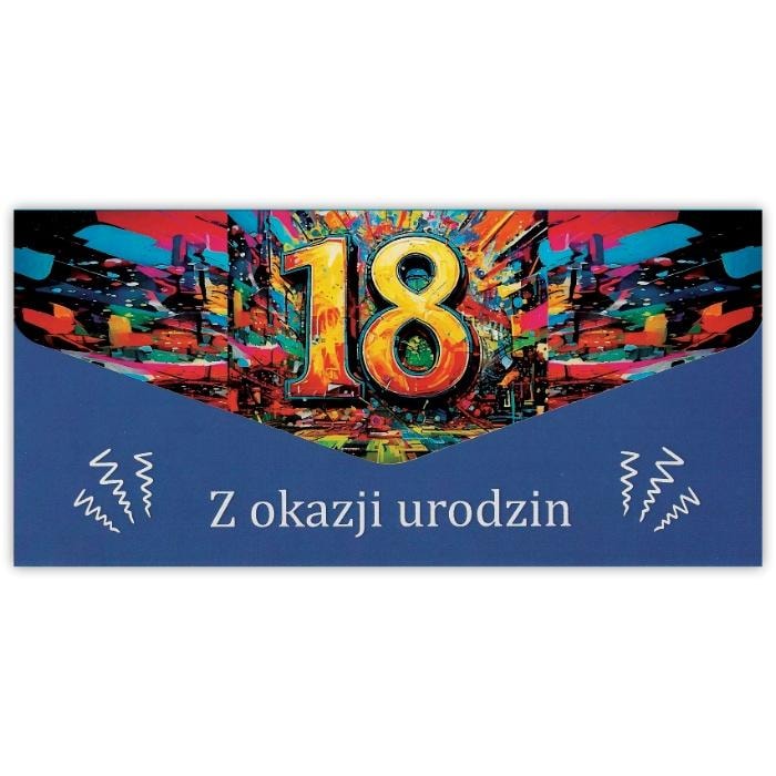Trend Greeting card with envelope 18th Birthday - perfect gift for eighteenth birthday