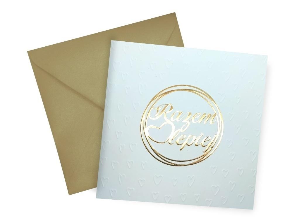 KW Card Embossing Wedding Together better - Unique wedding keepsake