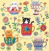KW Card Kittens in Flowers - perfect gift for any occasion
