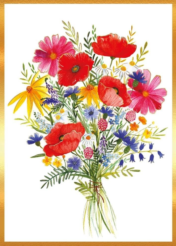 Henry Mini Card B8 Summer Bouquet - perfect as a gift