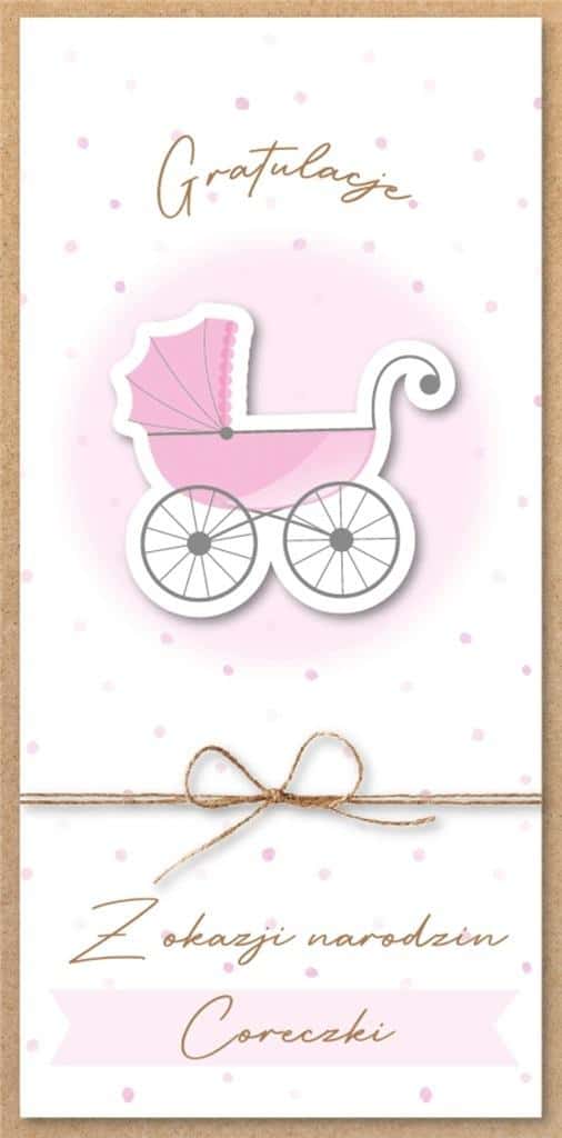 Greeting card Birth of a girl - Unique keepsake for welcoming