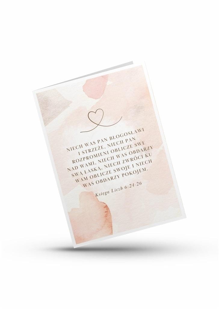 Karnet - May the Lord bless you and keep you... - Unique greeting card