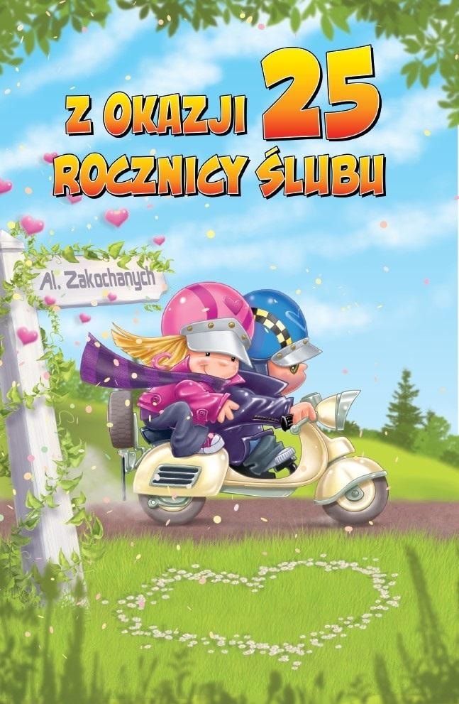 Greeting card for the 25th Wedding Anniversary - Unique gift for the couple