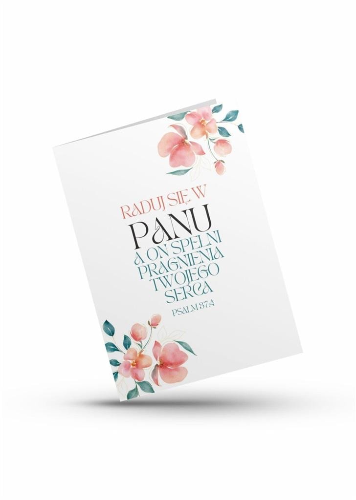 Karnet Okolicznościowy Raduj Się w Panu, a On Spełni... z Kopertą