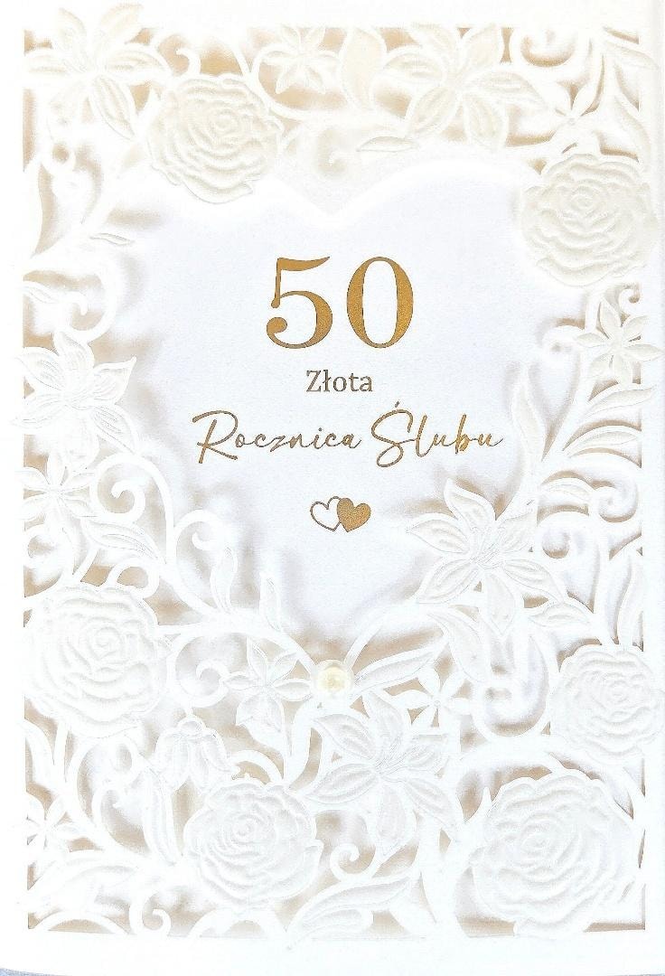 Armin Style Greeting card for the 50th Wedding Anniversary - an elegant gift