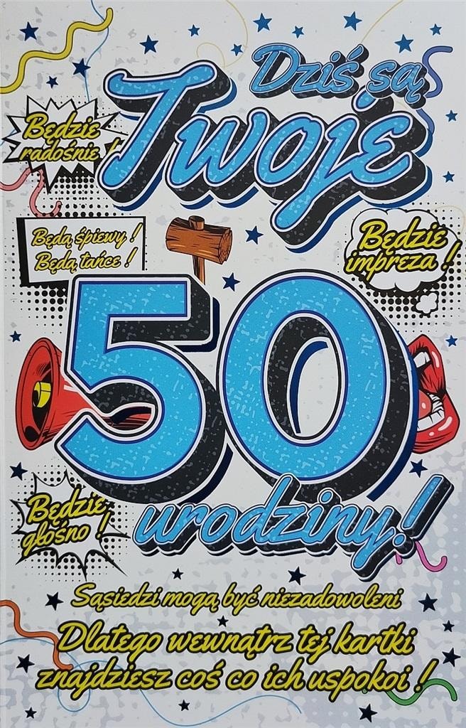 YEKU Birthday Card with Pendant 50 - perfect gift