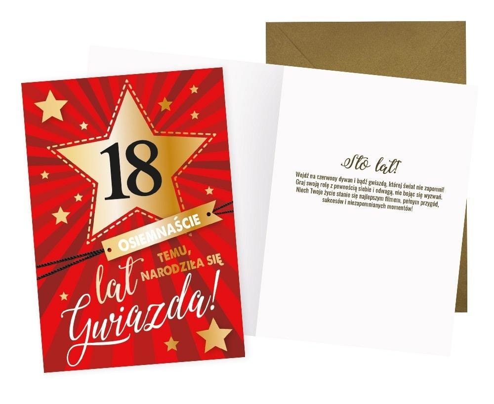Dream Cards Card - Greeting card for 18th birthday
