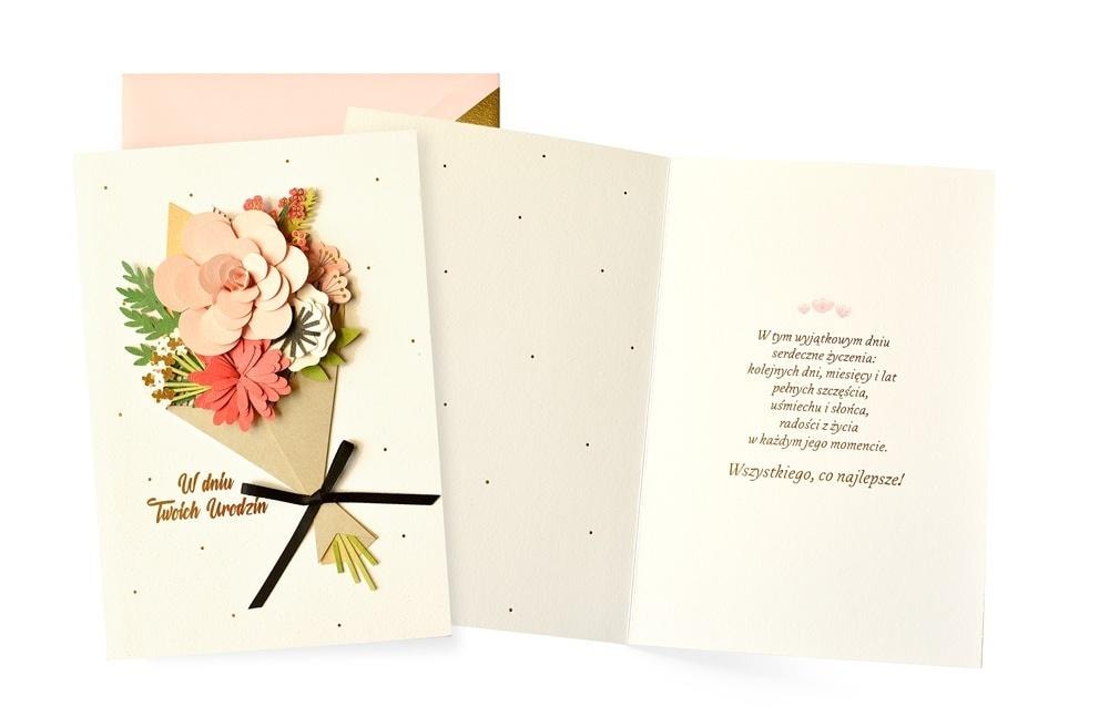 Kukartka Greeting card Birthday bouquet - perfect gift