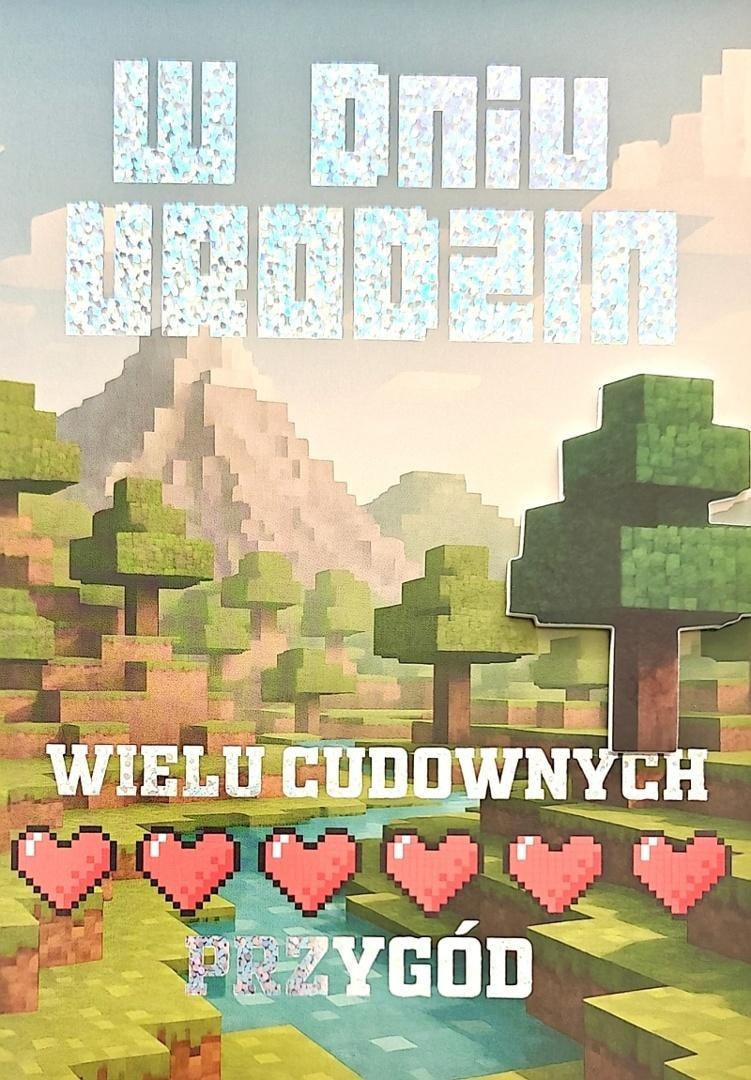 Karnet na Urodziny Gry Komputerowe